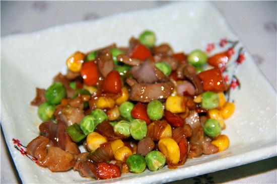 毛豆炒鸡胗