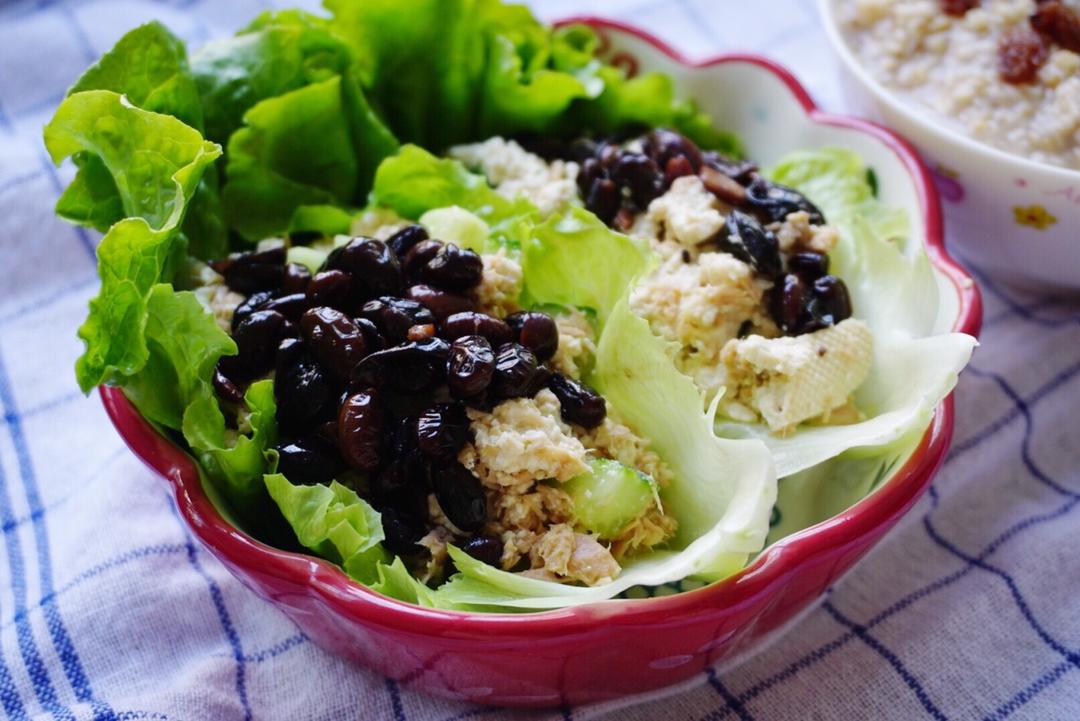 【健康三餐】金枪鱼豆腐沙拉