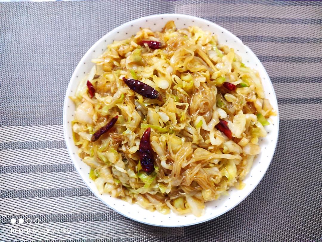 包菜粉丝（粉丝炒包菜）