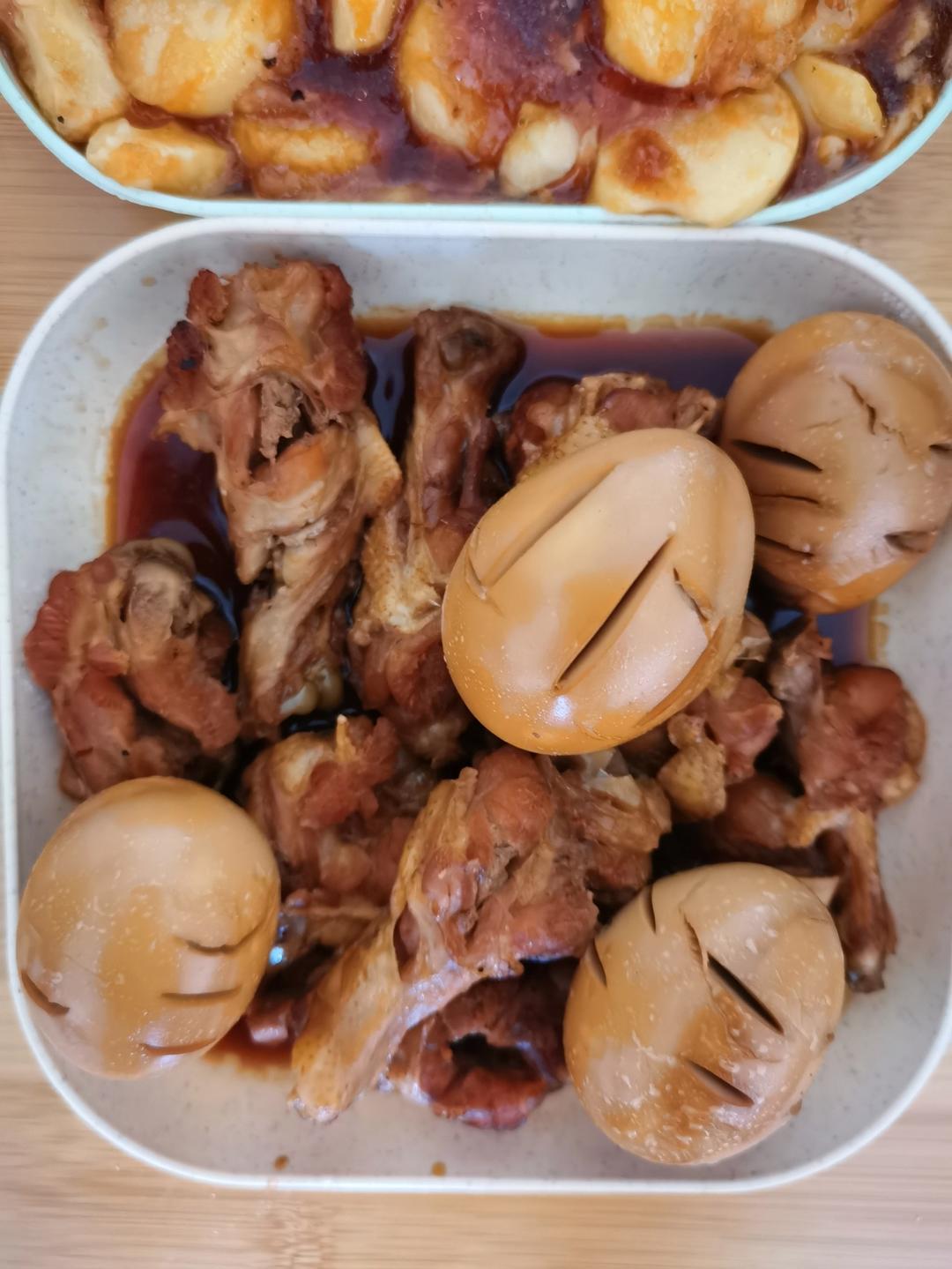 爆好吃的卤鸡腿 卤蛋❗电饭煲 炒锅都可以做~