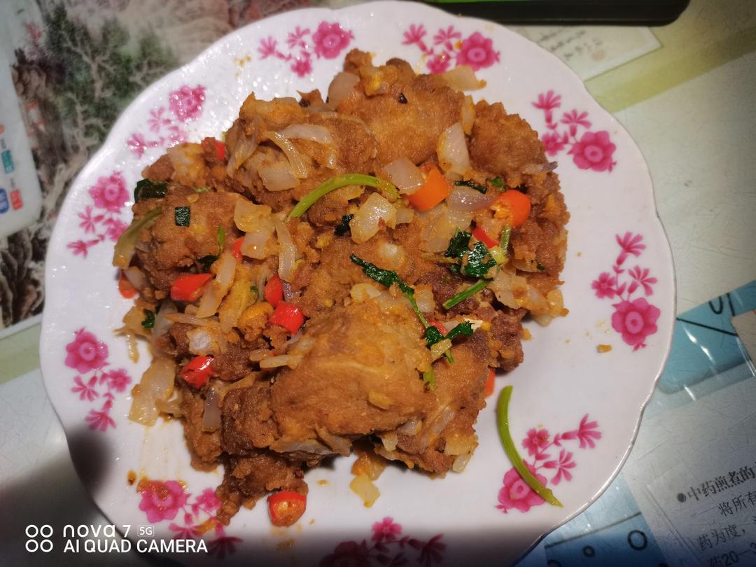 咸蛋黄排骨
