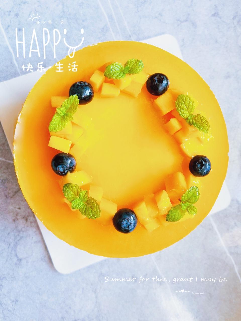 芒果镜面慕斯蛋糕🍰