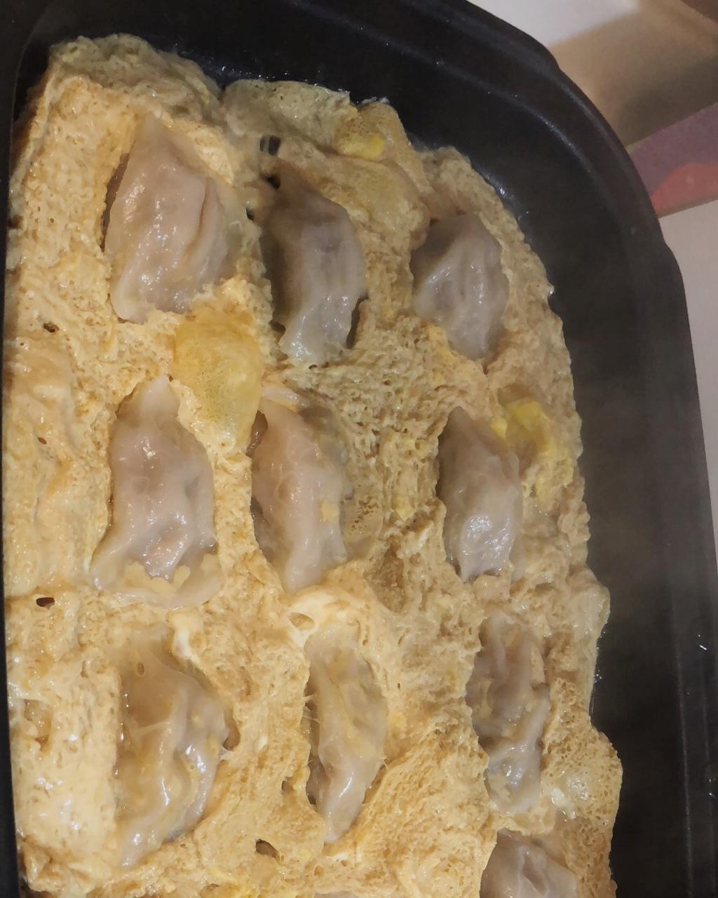 摩飞多功能锅菜谱系列之煎饺抱蛋