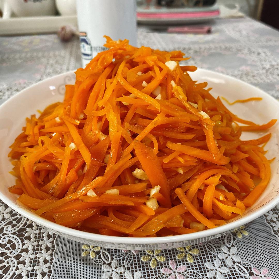 下饭菜低脂减肥-糖醋胡萝卜丝的做法