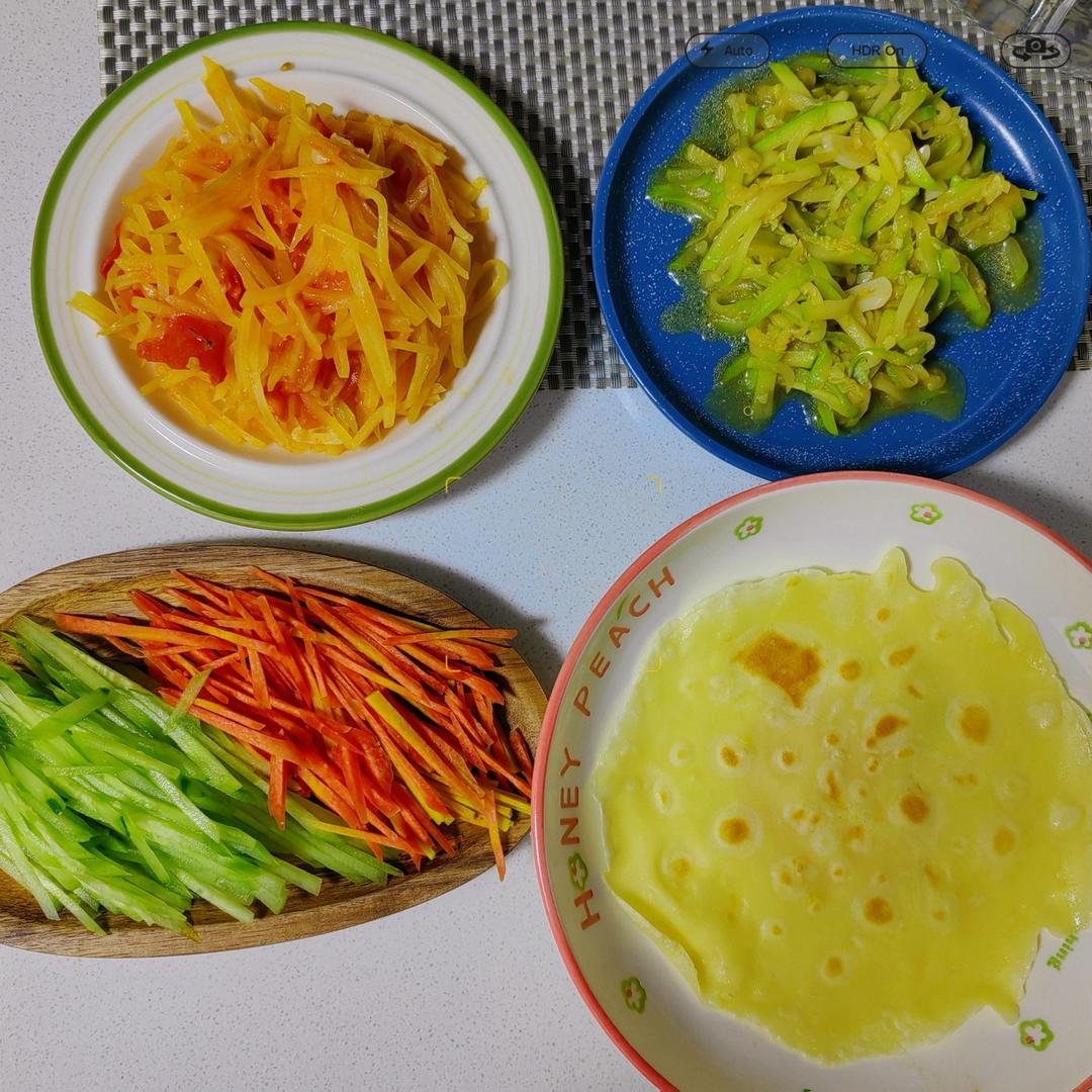 宝宝煎饼卷菜