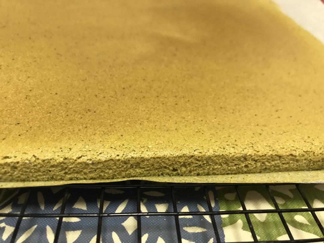 抹茶红豆蛋糕卷