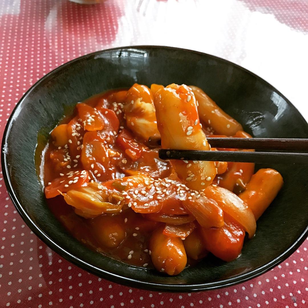 韩式辣炒年糕（or网红芝士套路之芝心年糕）