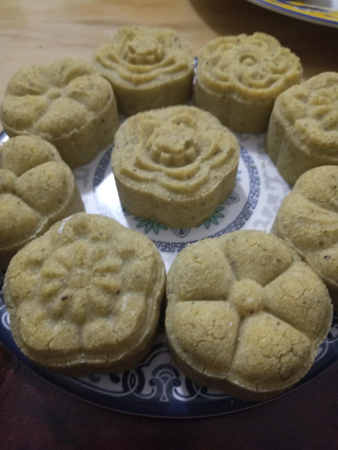 懒汉免炒绿豆沙(绿豆糕)