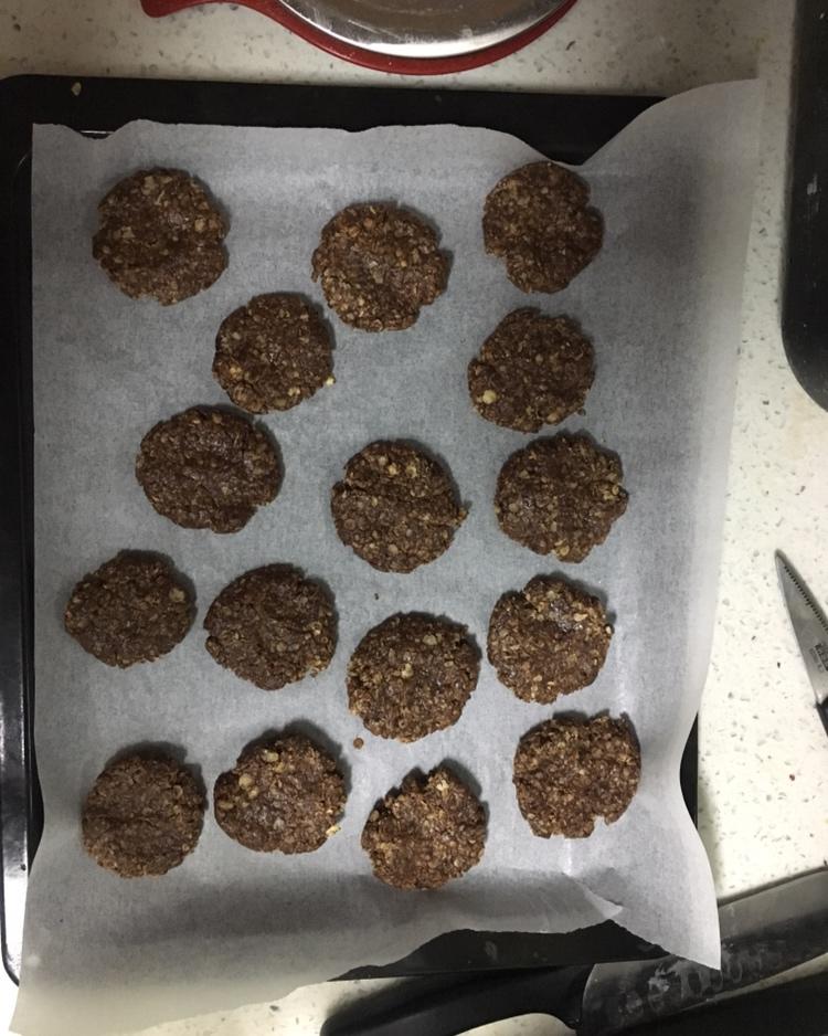 五分钟免烤可可燕麦曲奇🍪