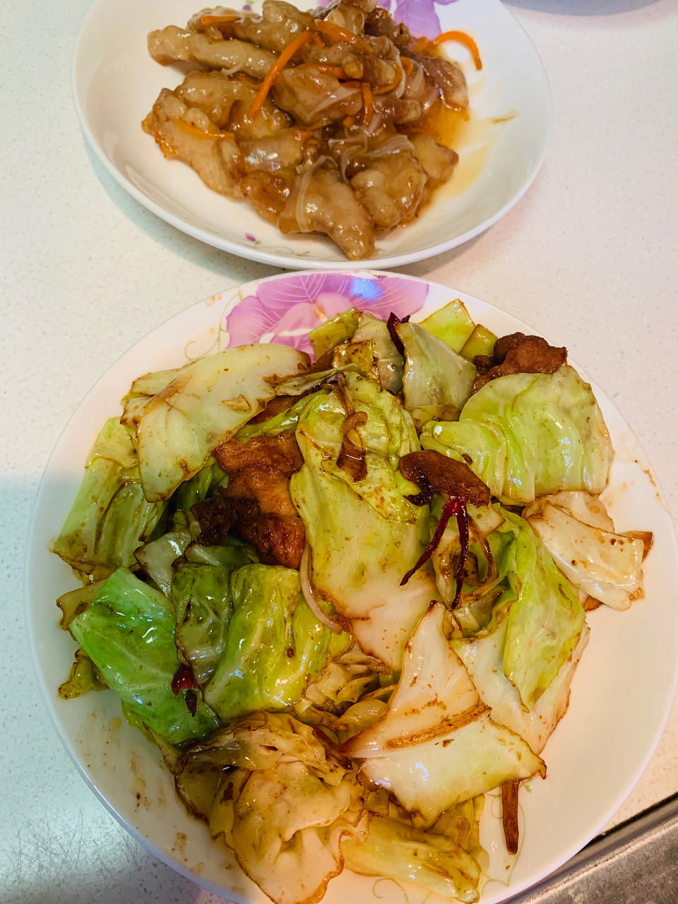 手撕包菜（五花肉版，又简单又下饭）