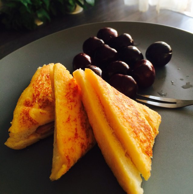 十分钟快手早餐【港式火腿西多士】