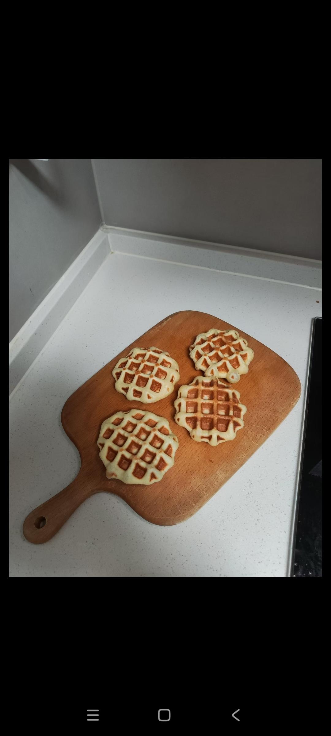 红糖麻薯华夫饼