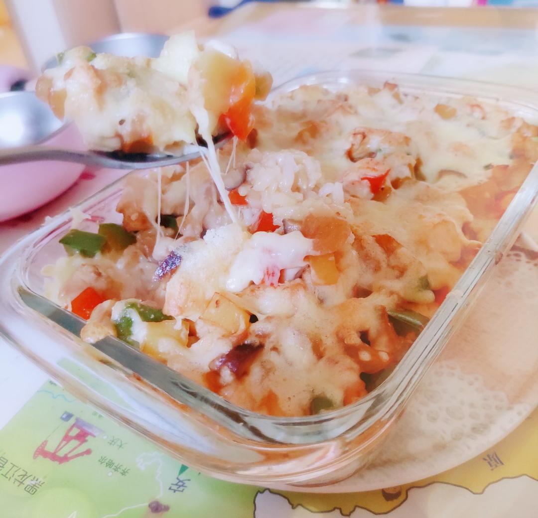 番茄鸡肉浓情焗饭【两人份】