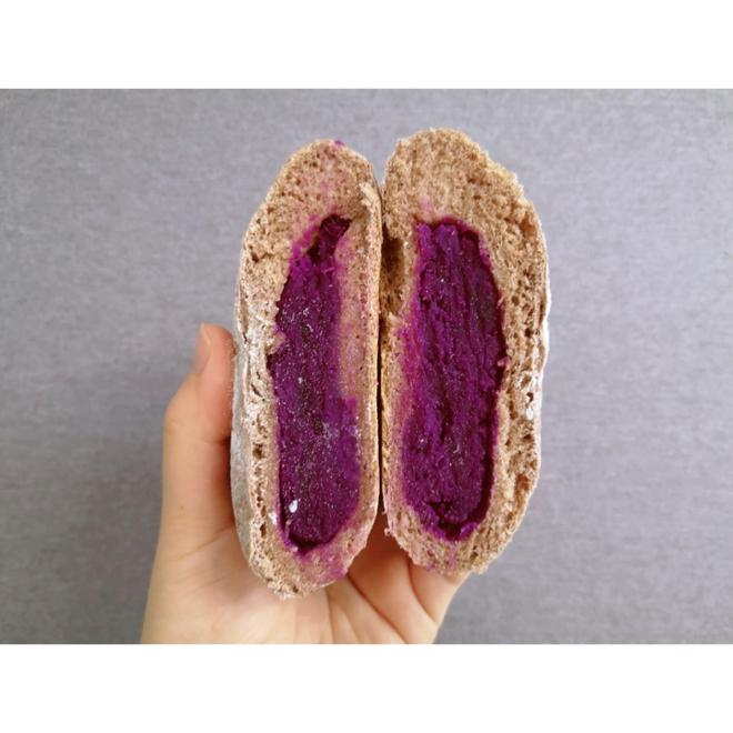 全麦紫薯面包低糖少油的做法