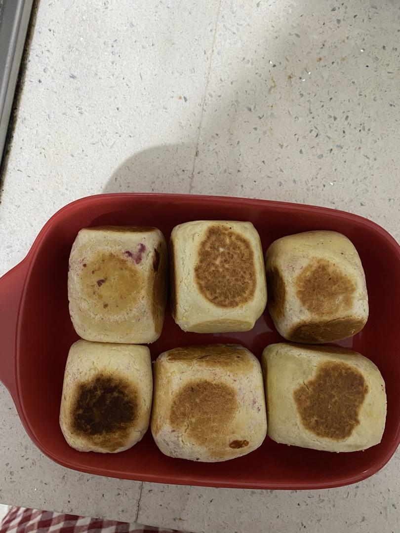 网红紫薯芝士爆浆仙豆糕