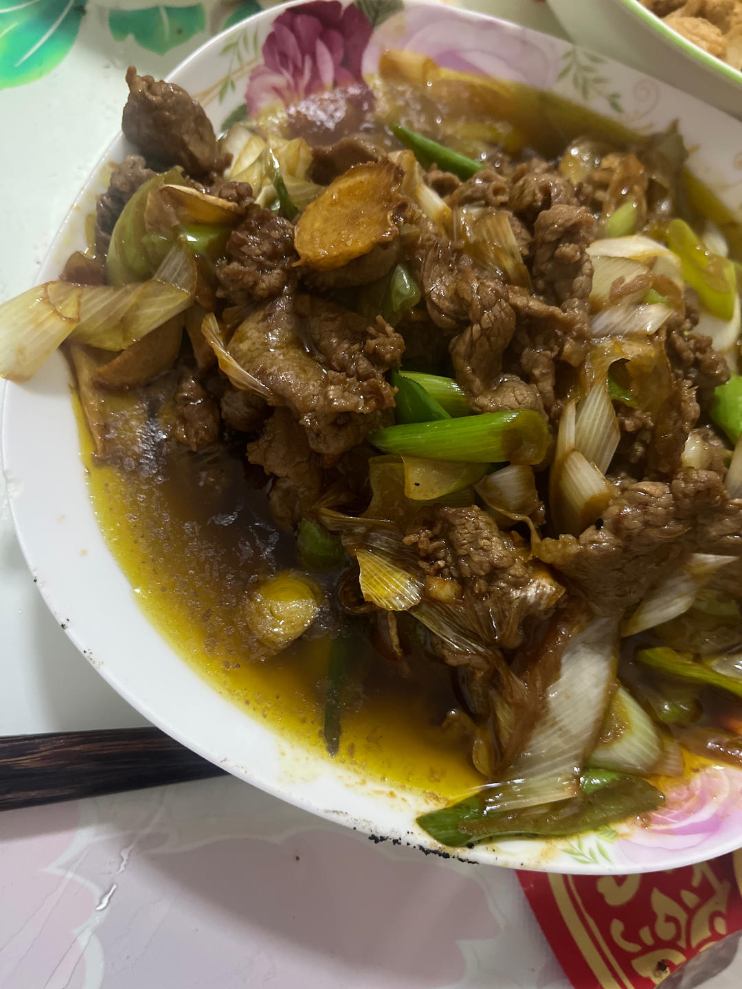 葱爆牛肉，牛肉鲜嫩是关键