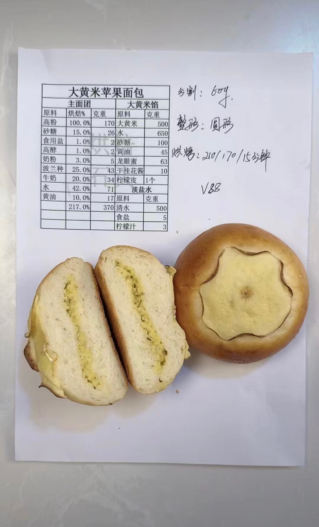 大黄米苹果面包的做法 步骤20
