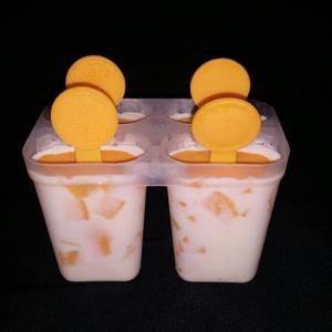 自制牛奶芒果雪糕的做法 步骤8