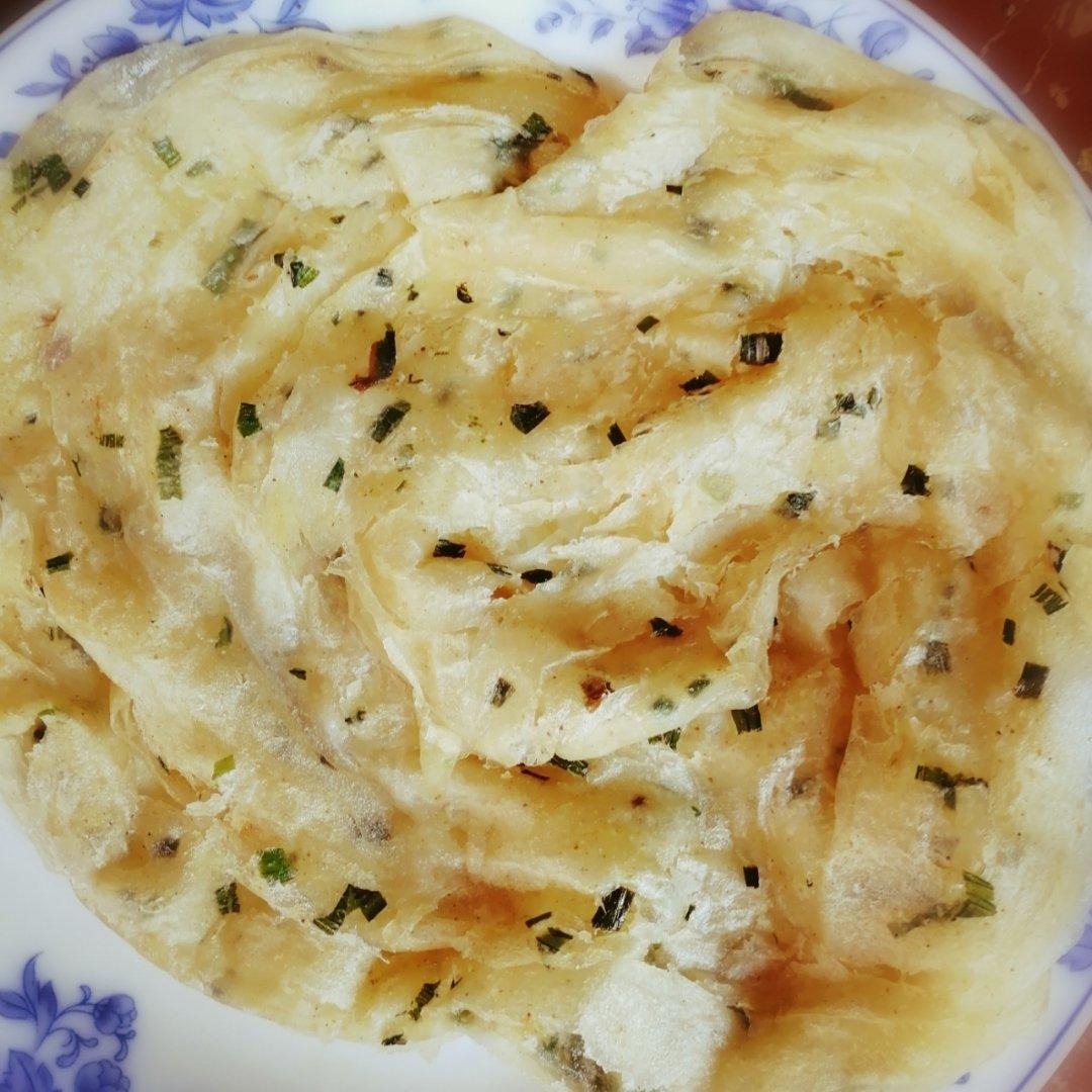 层薄如纸外酥内软的手抓饼&葱油饼