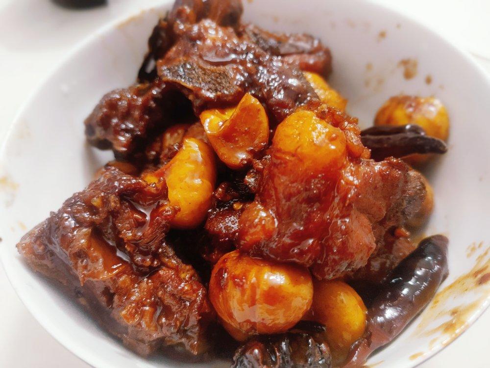 板栗烧排骨