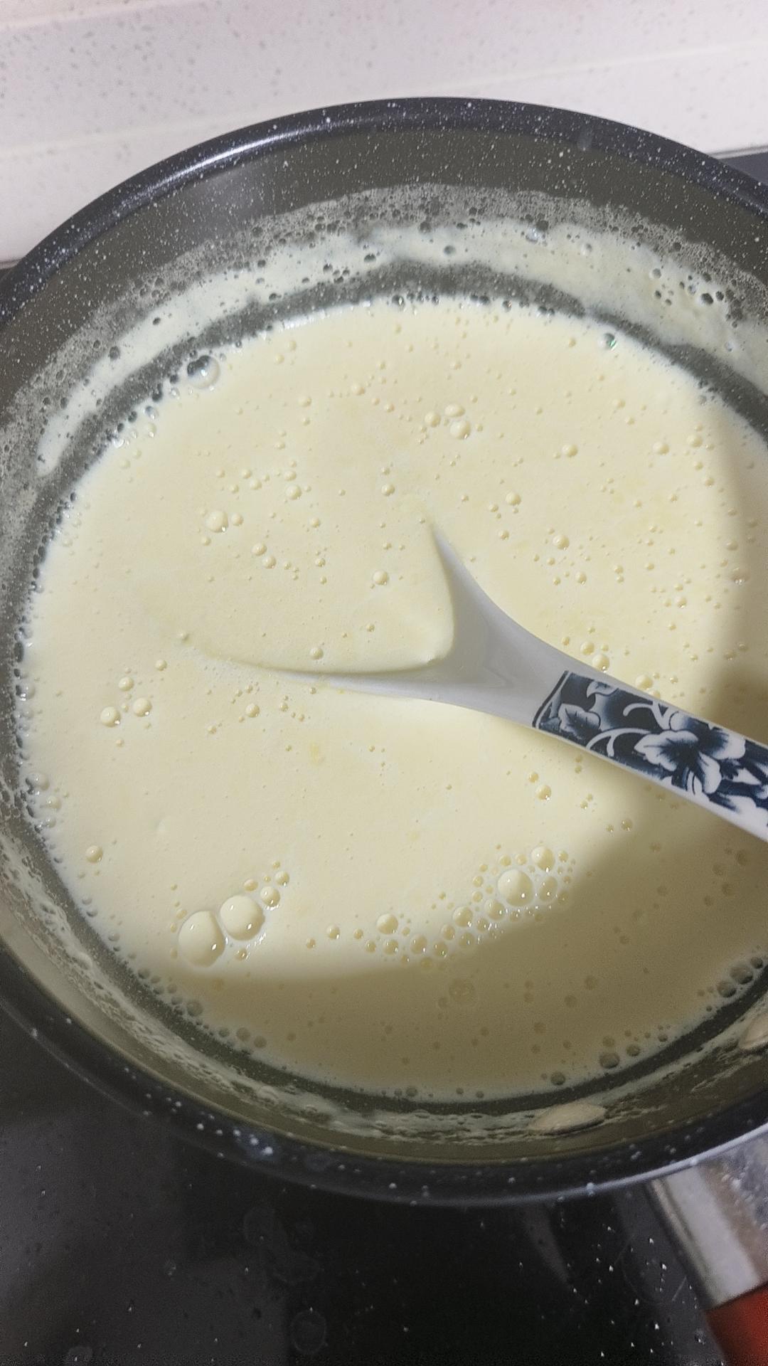 牛奶鸡蛋醪糟（酒酿甜品，不加小苏打的版本）