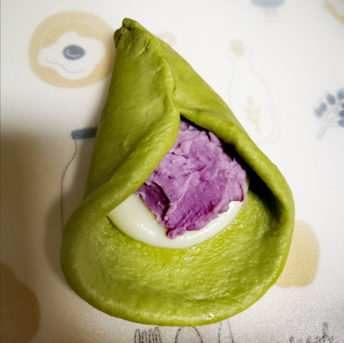 紫薯芋泥软欧包的做法 步骤8