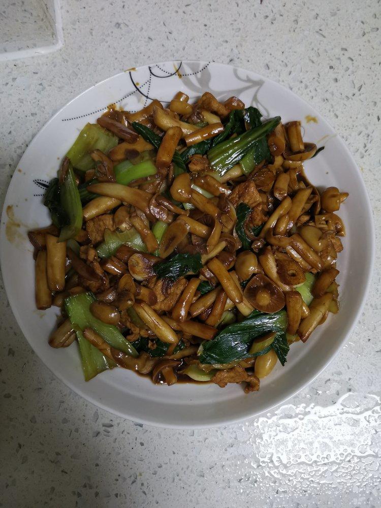 素炒香菇油菜(素菜)