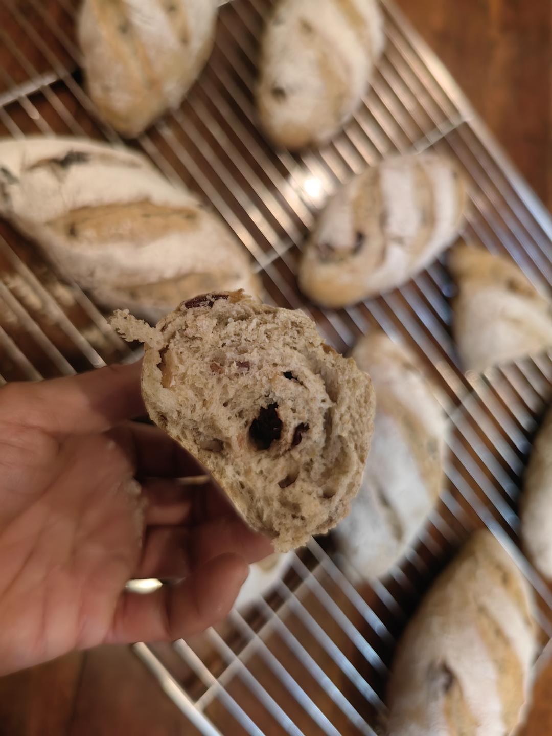 山姆同款无糖全麦坚果果干欧包，天天吃都不腻！