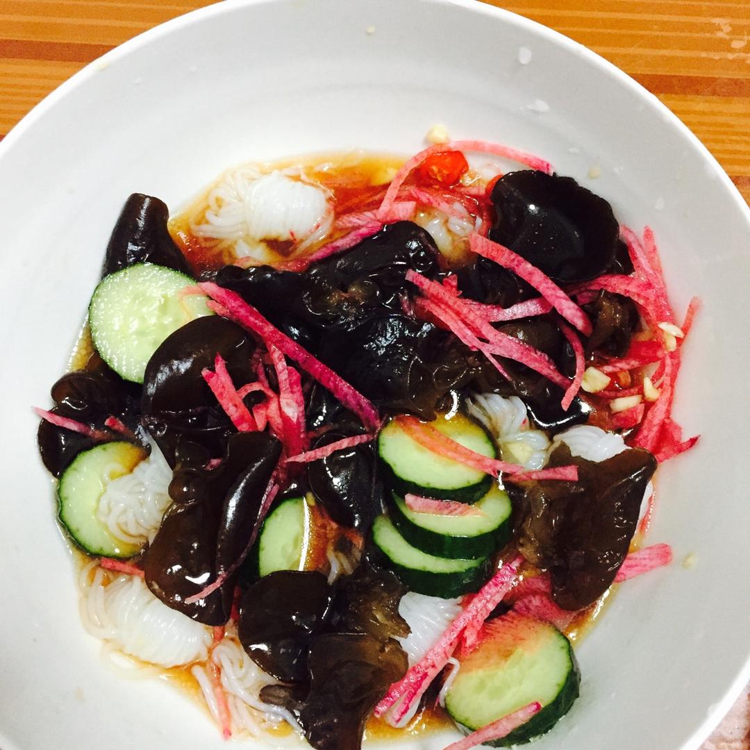 迷米琦做的捞汁凉菜