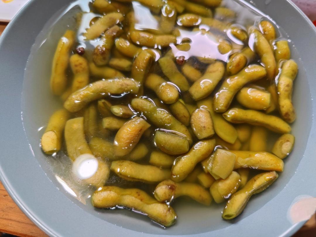 煮毛豆—不会变色版