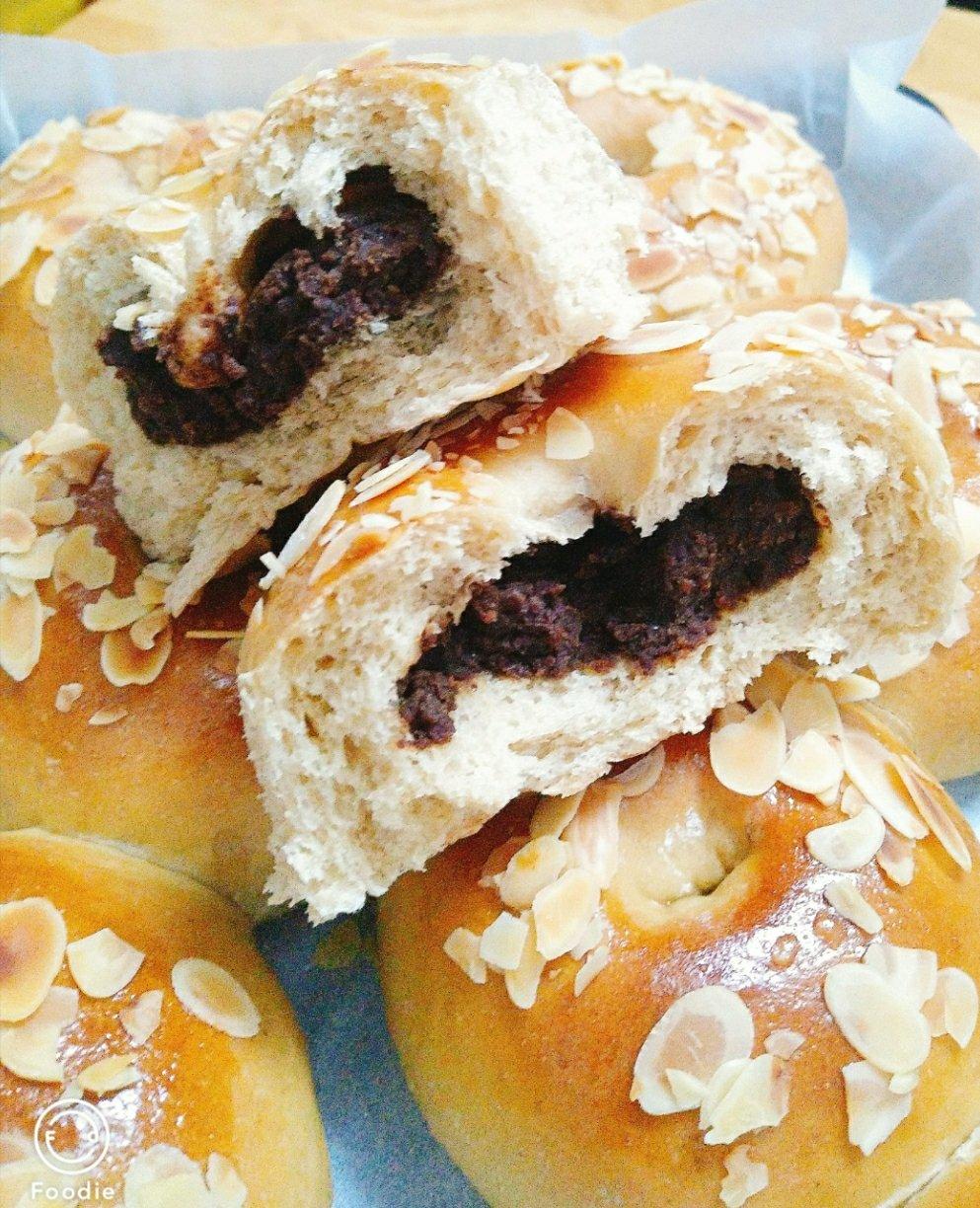 红糖豆沙面包（波兰种）