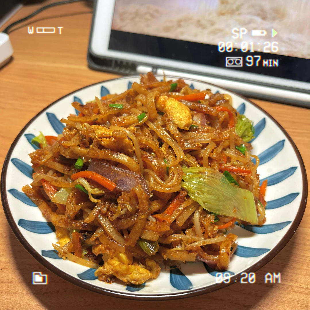 明日便当之超简单路边小店的素炒饼丝🥢