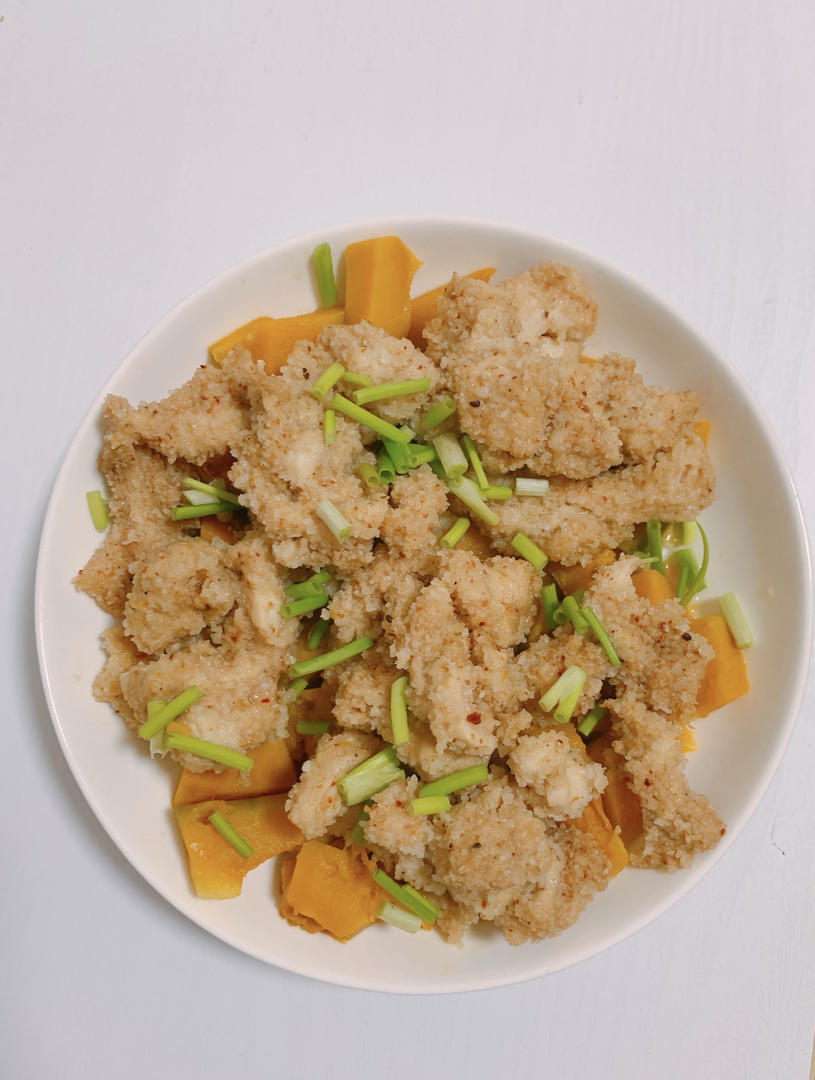 健身便当-粉蒸鸡胸&素炒圆白菜
