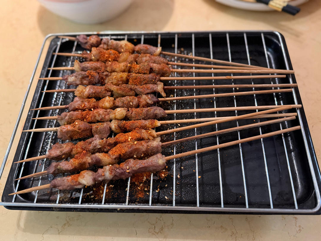巨好吃的羊肉烤串（烤箱版）