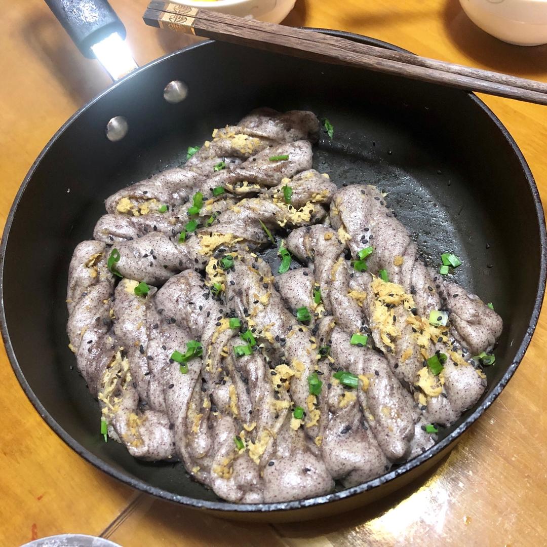 香葱肉松粘卷子