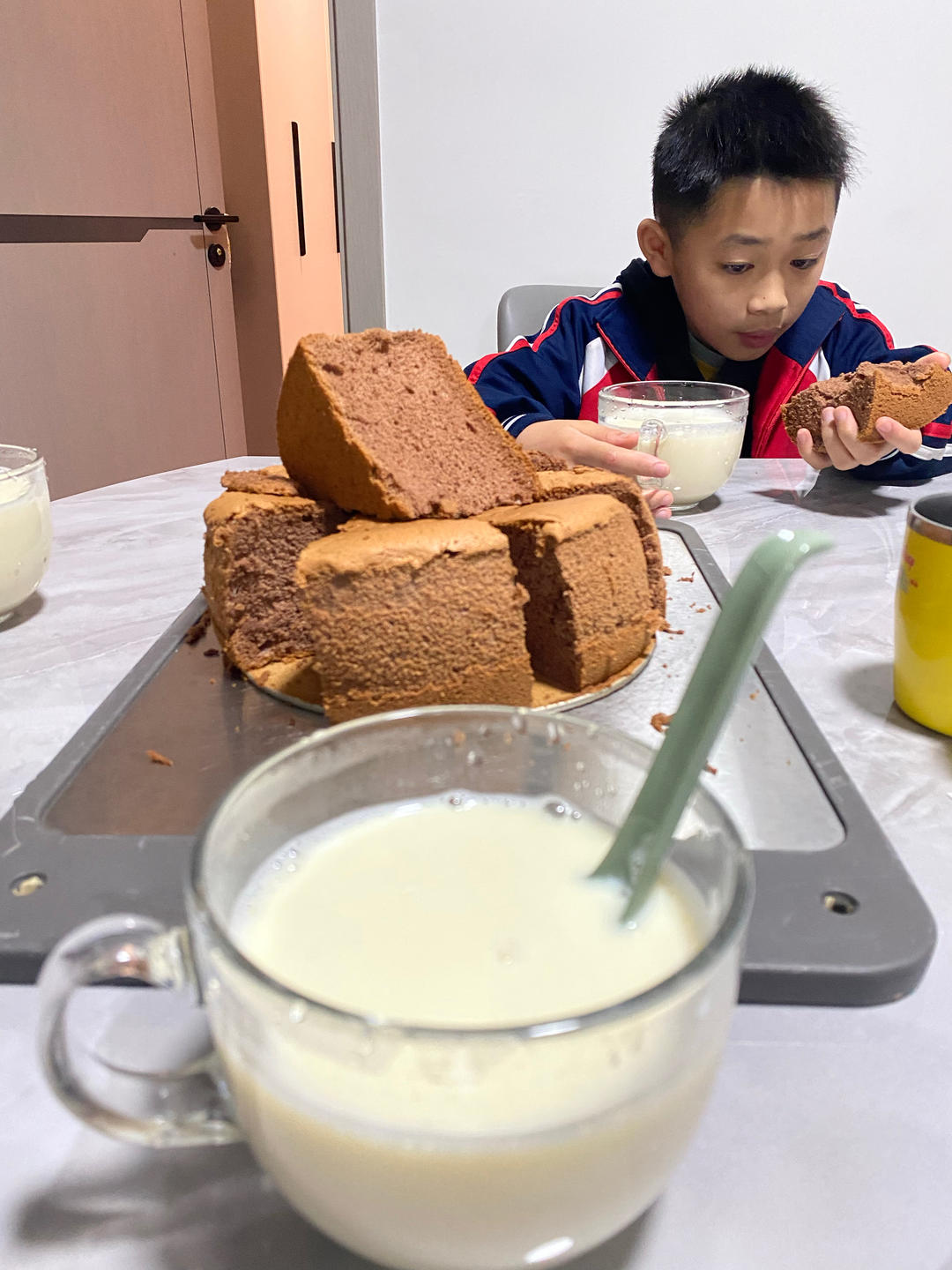 巧克力戚风蛋糕8寸