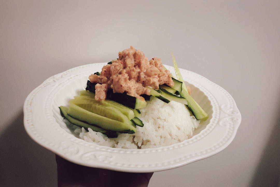 韩式虾仁拌饭