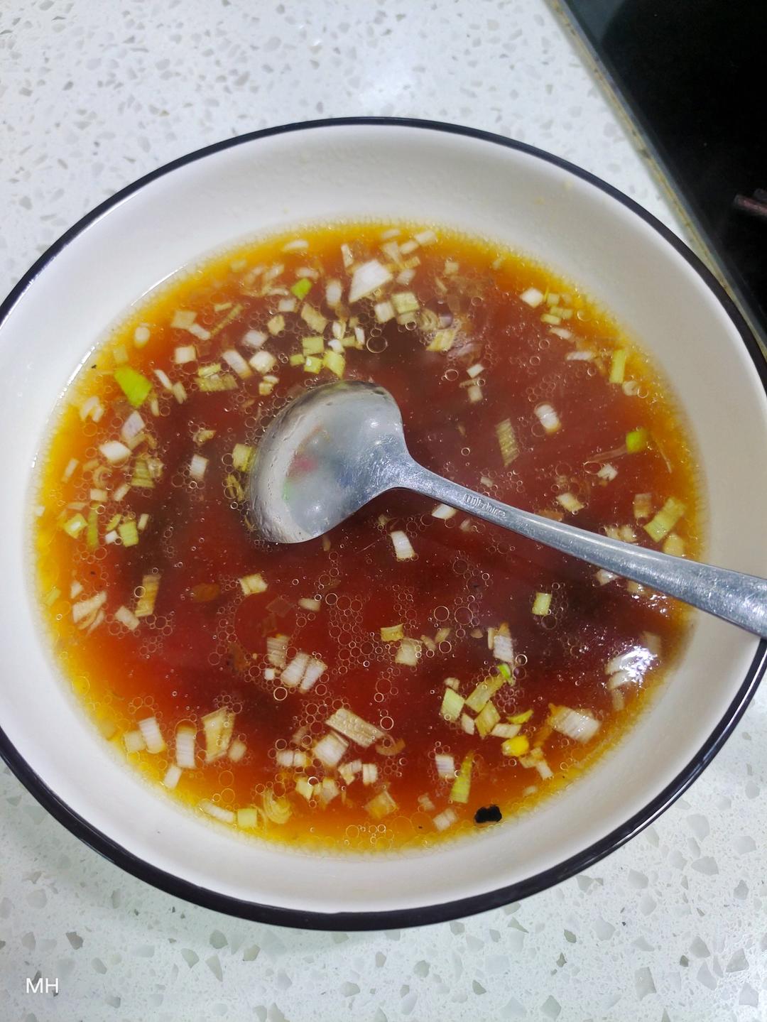 快手早餐-酱汤面，汤都喝光