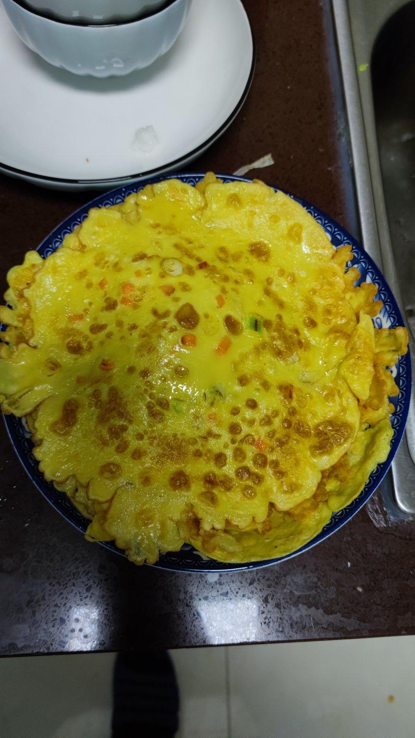 超柔软早餐饼-葱花鸡蛋饼🥣