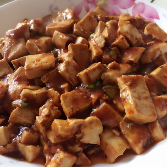 豆瓣酱炒豆腐