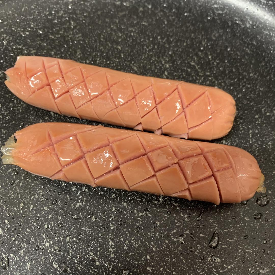 不用油炸的土豆芝士热狗