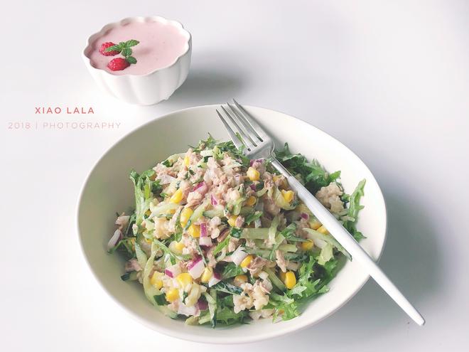 糙米金枪鱼主食沙拉-【健康低脂】的做法