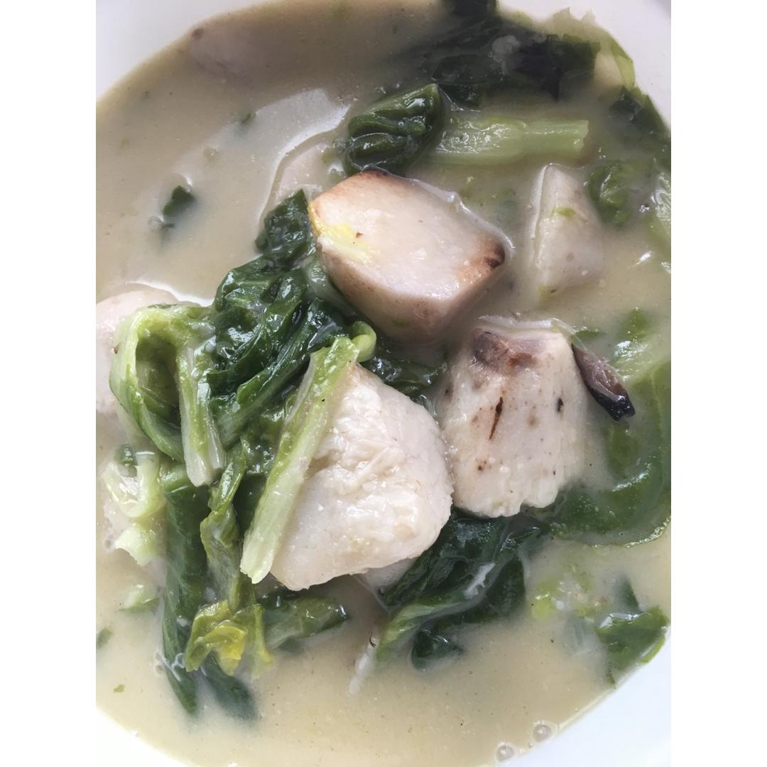 芋头烩小白菜