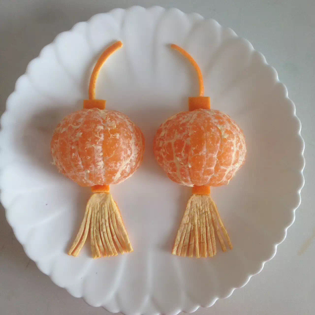 小宝妈521做的橘子小灯笼