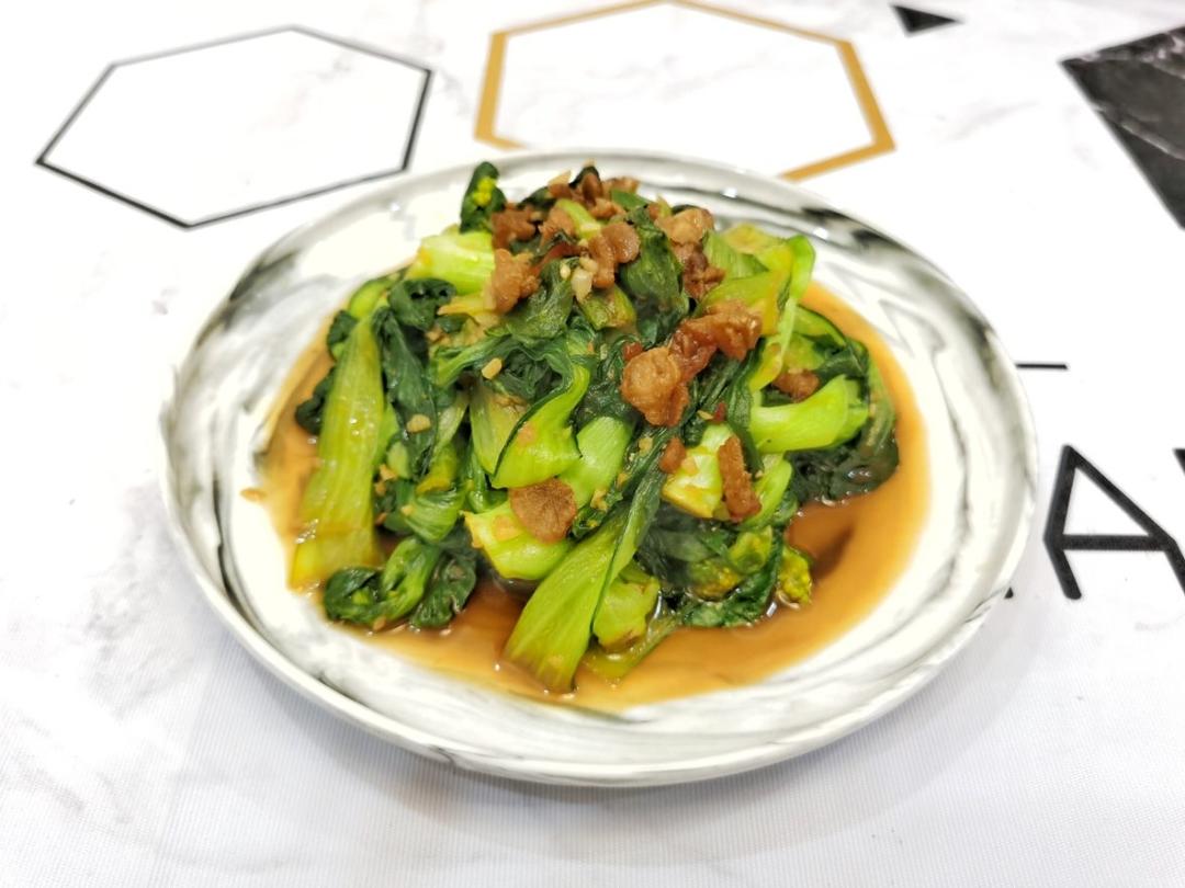 猪油渣炒青菜