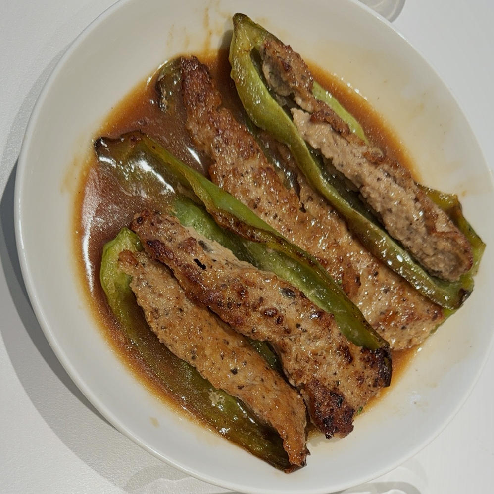 米饭杀手‼️虎皮青椒酿肉