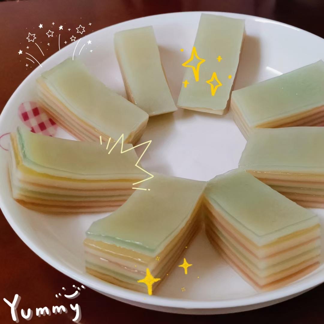 彩虹🌈千层马蹄糕