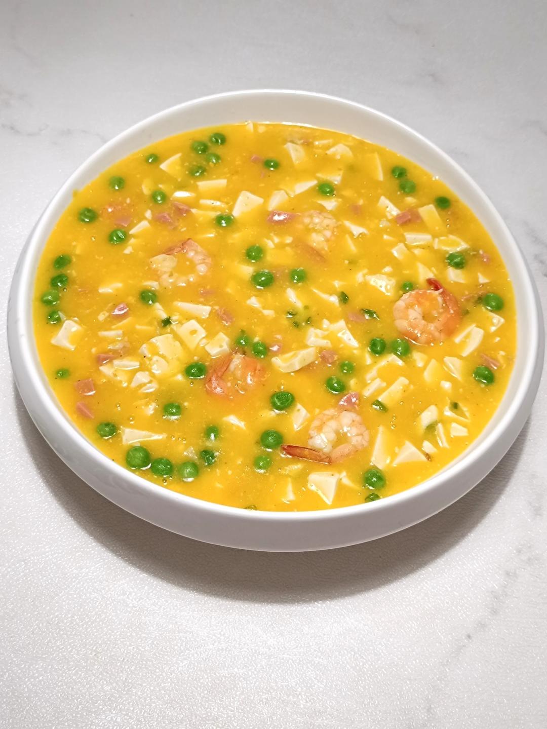 咸蛋黄豆腐羹