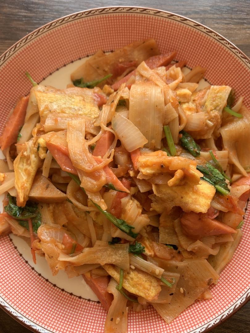 东北正宗烤冷面!!完全是学校附近小卖店的味道！！