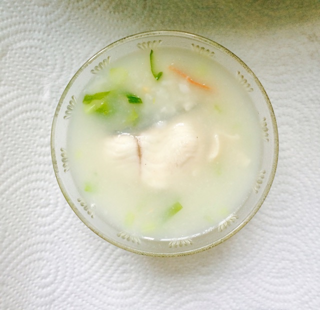生菜鱼片粥